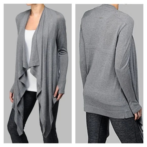 Lululemon Express Yourself Wrap Cardigan Grey - Picture 2 of 7
